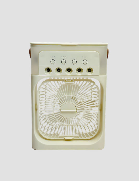 Miniscule-sized Air Cooler with a Fan fitted with an Ice Box powered by USB, Portable Humidifier suitable for Travel, Office, and Home