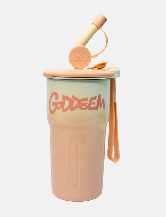 Goddem Stainless 550 ml Thermos Bottle | Leakproof Steel Bottle with Straw, Travel friendly