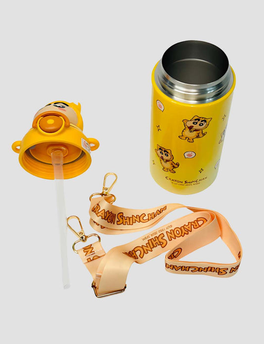 650 ml Crayon Shinchan Leak-Proof Kids Bottle | Silicone Seal & Straw, BPA-Free
