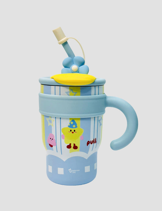 Fun Cat Themed  Stainless Steel Mug 700 ml | Lid & Handle | BPA-Free