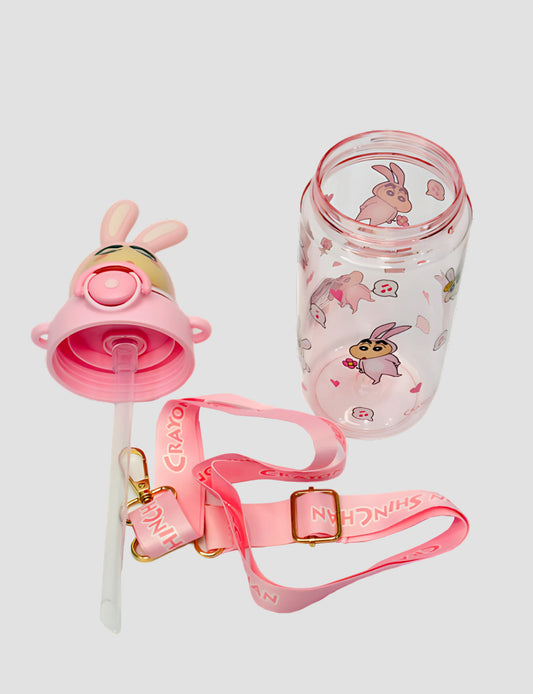 650 ml Shinchan Steel Water Bottle | Double-Wall Insulated Leakproof for kids | Playful Design, BPA-Free
